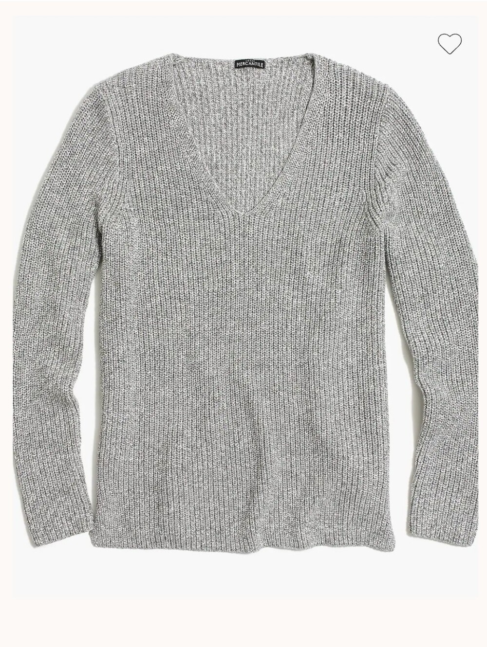 Jcrew V-Neck Textured Cotton Sweater